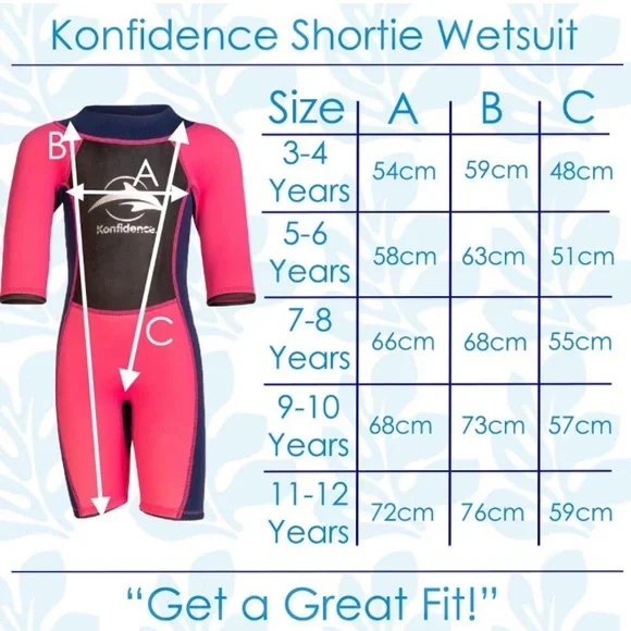 Konfidence Shorty Children's Wetsuit 11-12yrs